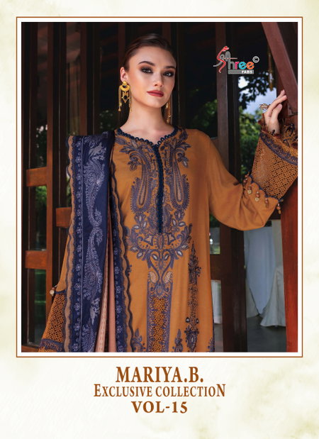 Maria B Exclusive Collection Vol 15 By Shree Surat Rayon Pakistani Suits Wholesale Market